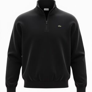 Lacoste Men's Black Zip-Up Sweater